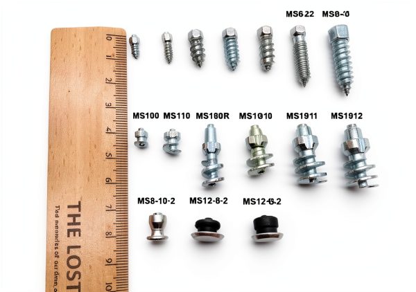 Marrkey Wheel Stud Hex Bolt 4mm x12mm Silver-2
