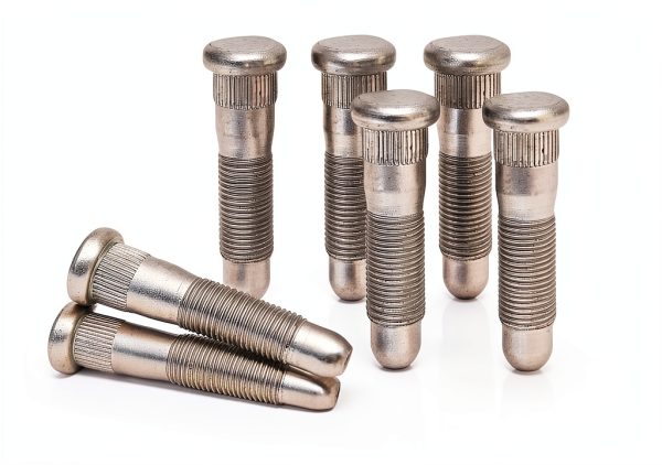 Wheel Stud Chrome Steel CADUFUELLY Serrated Clip-2