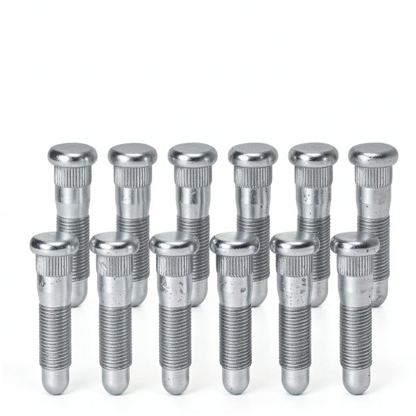Wheel Stud Chrome Steel CADUFUELLY Serrated Clip-3