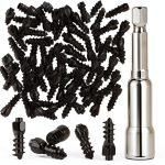 Frienda Black Carbon Steel Wheel Studs 4 x 9 mm-0
