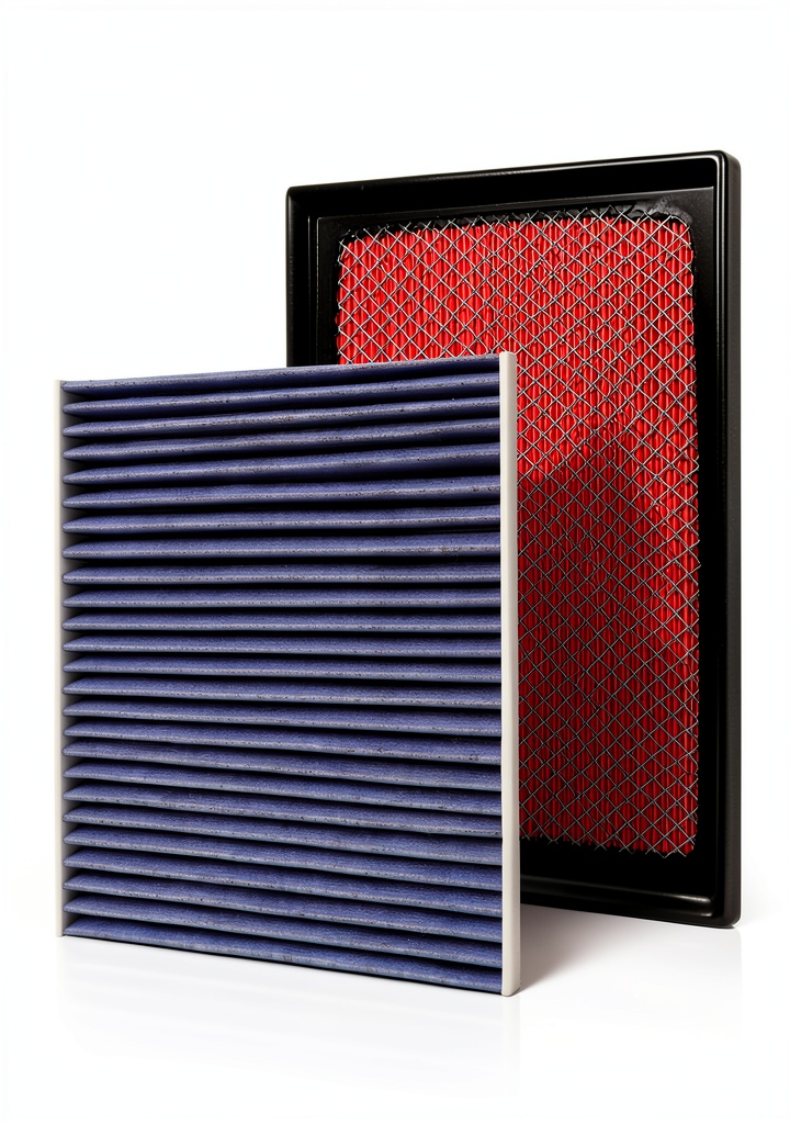Forccord air filter installed in a Jeep Grand Cherokee interior