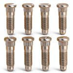 Wheel Stud Chrome Steel CADUFUELLY Serrated Clip-0