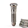 Wheel Stud Chrome Steel CADUFUELLY Serrated Clip-1