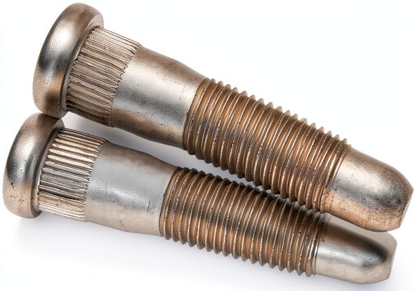 Wheel Stud Chrome Steel CADUFUELLY Serrated Clip-8