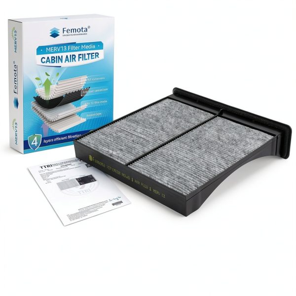 Cabin Air Filter Femota MERV13 Activated Carbon-1
