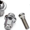 Car Wheel Lug Stud Nut Set HZEL Steel Chrome-5
