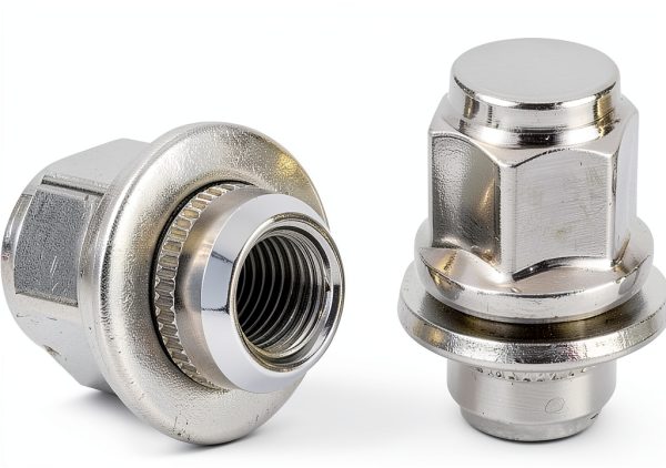 Car Wheel Lug Stud Nut Set HZEL Steel Chrome-3