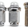 Car Wheel Lug Stud Nut Set HZEL Steel Chrome-0