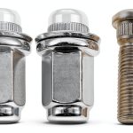 Car Wheel Lug Stud Nut Set HZEL Steel Chrome-0