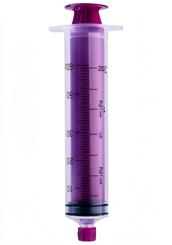 ENFit Syringe 60ml Global Medical – Clear Barrel, BPA-Free, ISO-0
