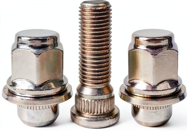Wheel Lug Nut Stud Set Mysttoo Chrome Stainless Steel M12 4‑Piece-0