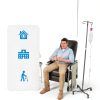 IV Pole Drive Medical 13033SV with Wheels Height Chrome Steel-6