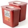 Oakridge 2 Gallon Sharps Container with Rotating Lid – OSHA Approved-0