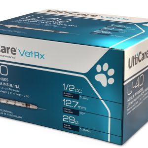 UltiCare U-40 Insulin Syringe 100 Pack Needles for Dogs & Cats-0
