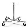 IV Pole Drive Medical 13033SV with Wheels Height Chrome Steel-3