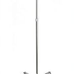 IV Pole Drive Medical 13033SV with Wheels Height Chrome Steel-0