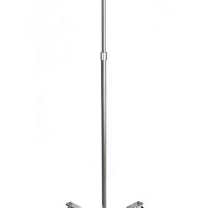 IV Pole Drive Medical 13033SV with Wheels Height Chrome Steel-0