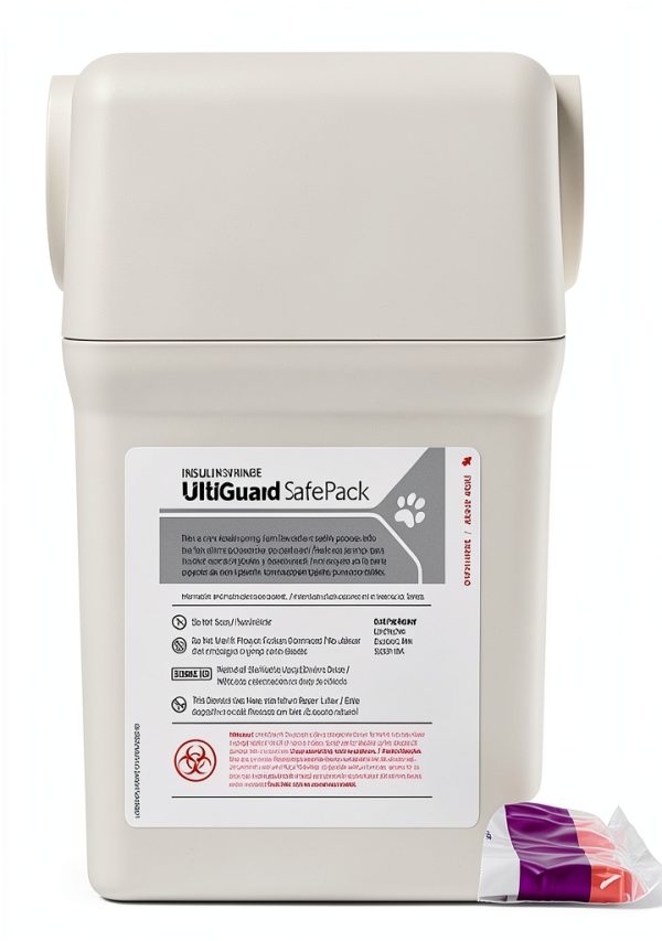 UltiGuard Safe Pack Pet Insulin Syringe Kit with FDA Sharps Container-5
