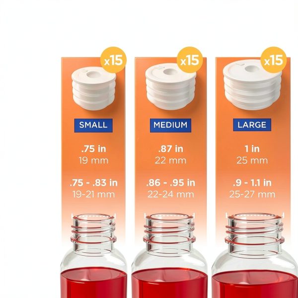 Brandzig Syringe Adapters 45‑Piece Set for 1ml‑10ml Oral Leak‑Free-2