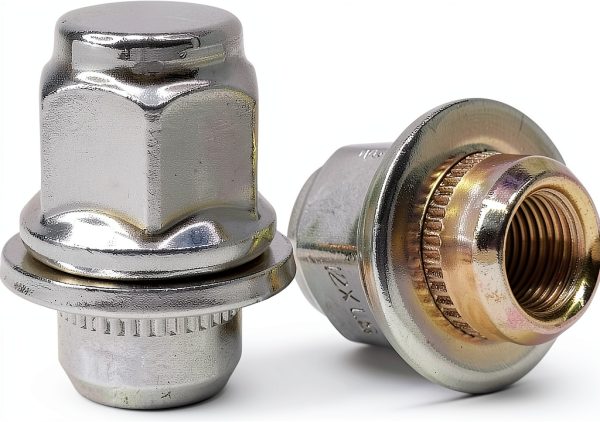 Wheel Lug Nut Stud Set Mysttoo Chrome Stainless Steel M12 4‑Piece-2