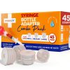 Brandzig Syringe Adapters 45‑Piece Set for 1ml‑10ml Oral Leak‑Free-0