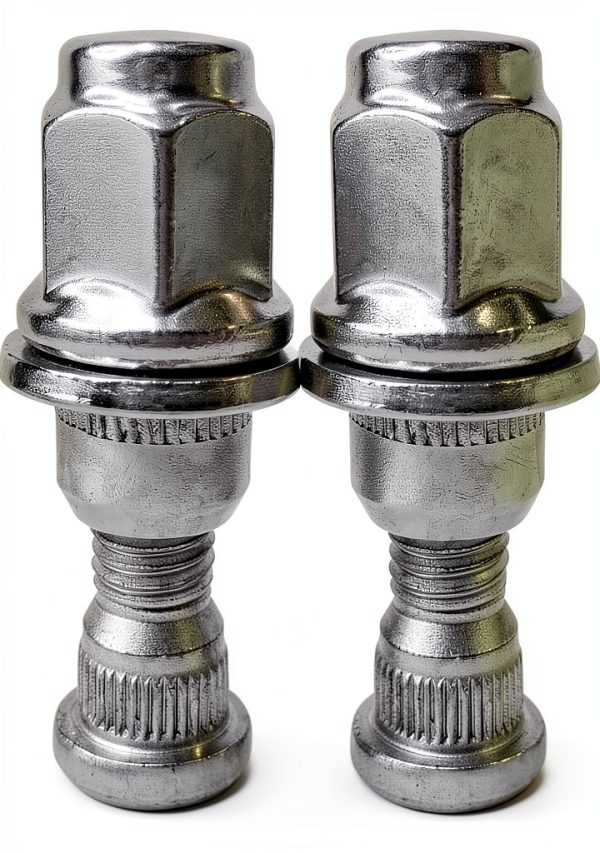 Wheel Lug Nut Stud Set Mysttoo Chrome Stainless Steel M12 4‑Piece-1