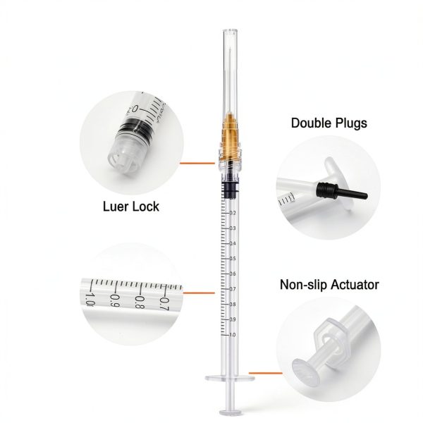 TFVBC Lab Sample Injection Syringe 20ml & 60ml Precision Plastic-6