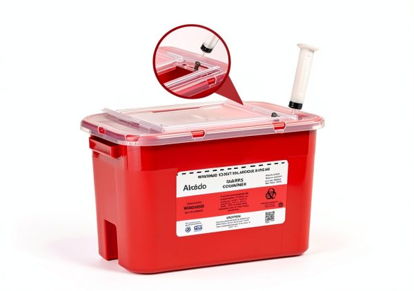 Alcedo Sharps Container 2 Gallon 3-Pack - Puncture Resistant-2