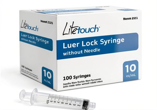 10mL Luer Lock Syringe, Sterile, Individually Sealed - 100 Syringes per Box (no needle)-0