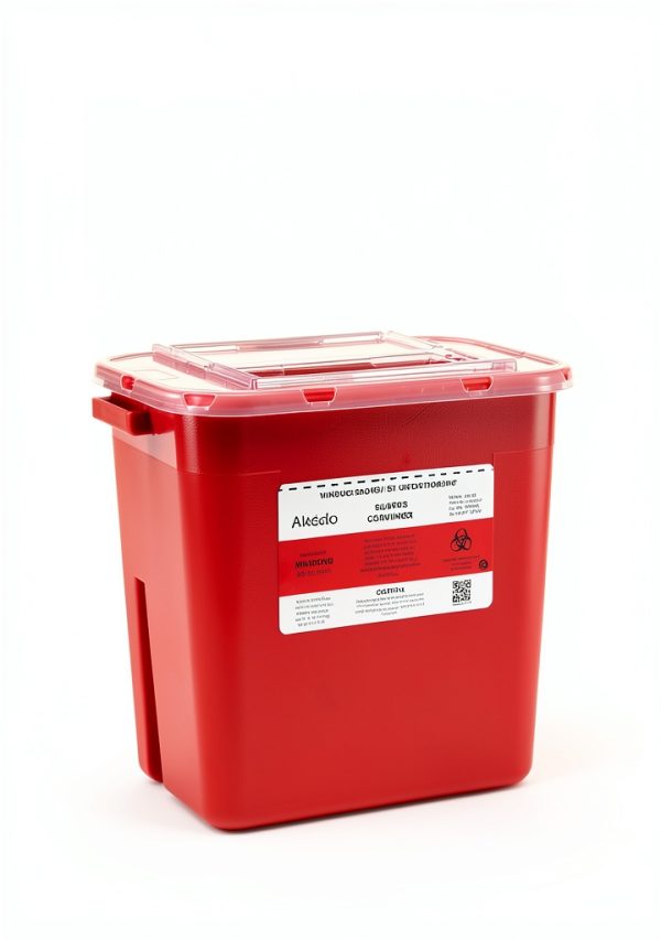 Alcedo Sharps Container 2 Gallon 3-Pack - Puncture Resistant-5