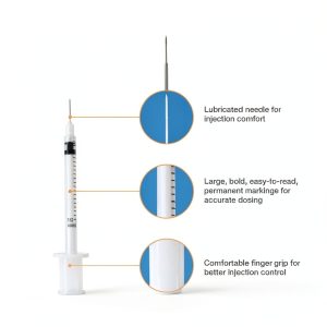 SureComfort U-100 Insulin Syringes 31G x 5/16" 1cc Box of 100 Premium-0