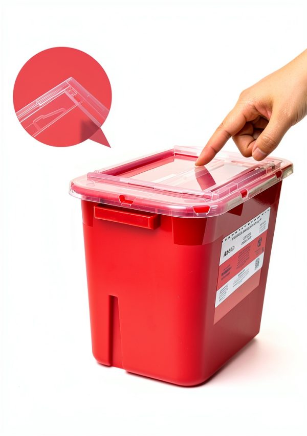 Alcedo Sharps Container 2 Gallon 3-Pack - Puncture Resistant-3