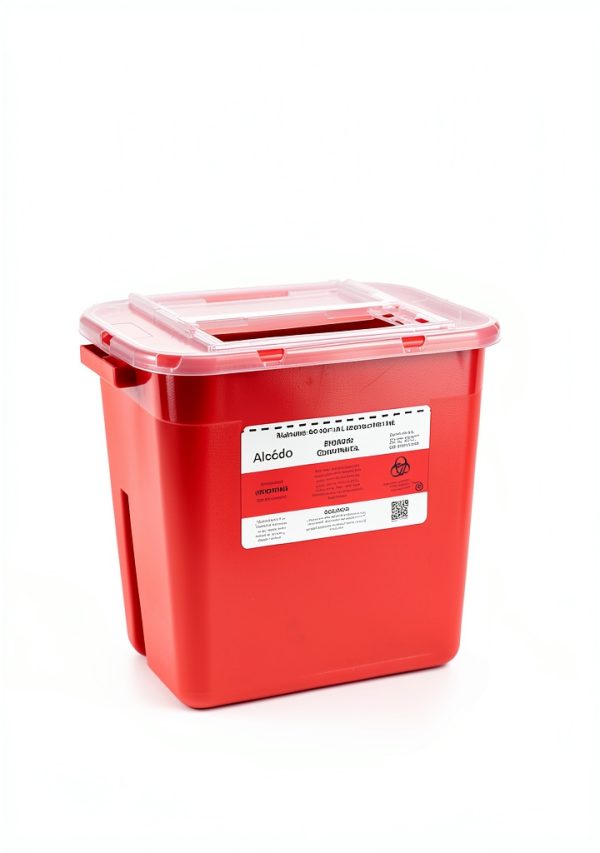 Alcedo Sharps Container 2 Gallon 3-Pack - Puncture Resistant-6